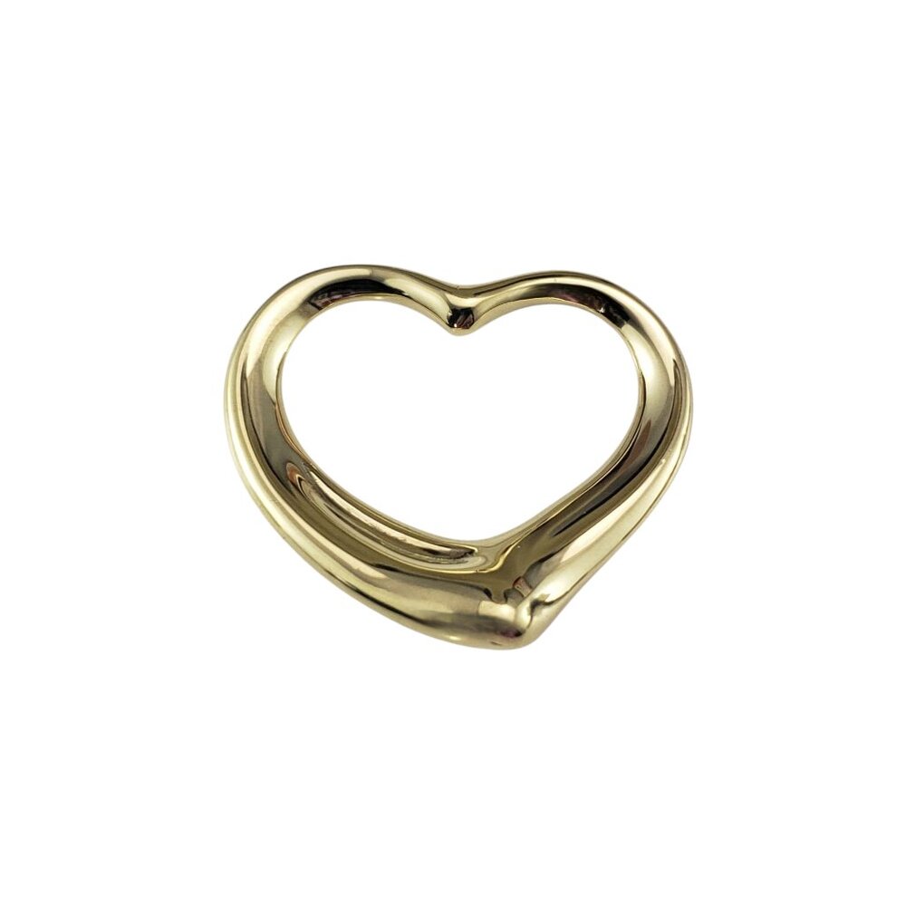 Tiffany & Co. Elsa Peretti 18K Yellow Gold Open Heart Pendant #23391